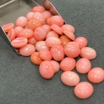 Elegant Oval Pink Coral Gemstones