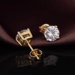 Diamond Ear Tops in Gold – Unisex