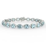 Aquamarine Bracelet in Silver – Women