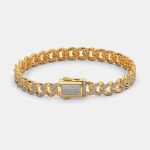 Diamond Bracelet in Gold for Men