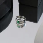 Emerald Ring in Silver
