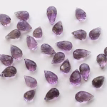 Faceted Drop Amethyst