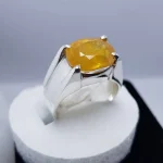 Yellow Sapphire Ring in Silver