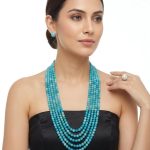 Blue Apatite Gemstone Necklace