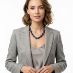 Natural Lapis Lazuli & Blue Agate Necklace