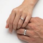 Lab Diamond Couple Rings in Silver