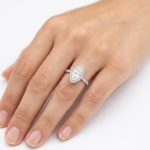 Moissanite Silver Ring