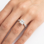 Moissanite Silver Ring