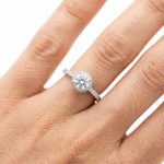 Moissanite Silver Ring