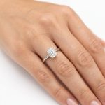 Moissanite Silver Ring