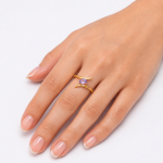 Amethyst Gold Ring for Women