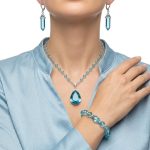 Blue Topaz Silver Jewelry Set